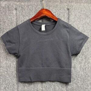 Offline Classic Black Women's Crop Top